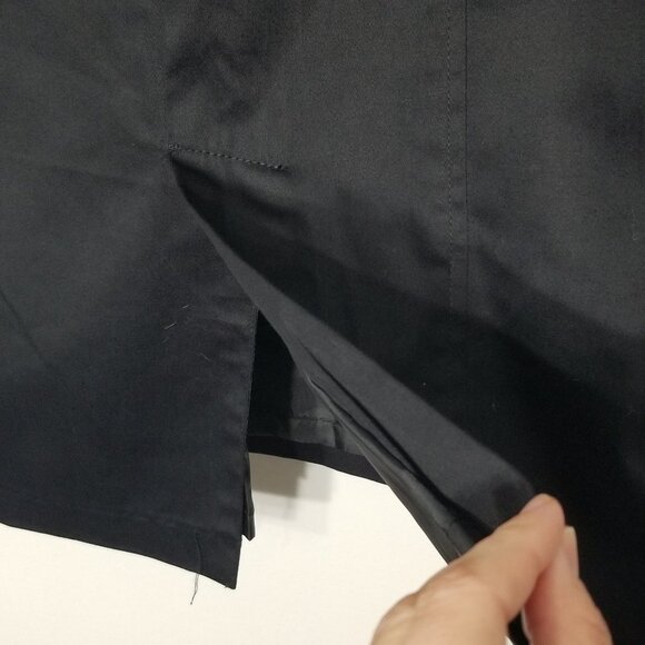 Smart Set Black High Waist Pencil Cotton Blend Skirt Stretch Zipper Size 2 - Picture 7 of 10